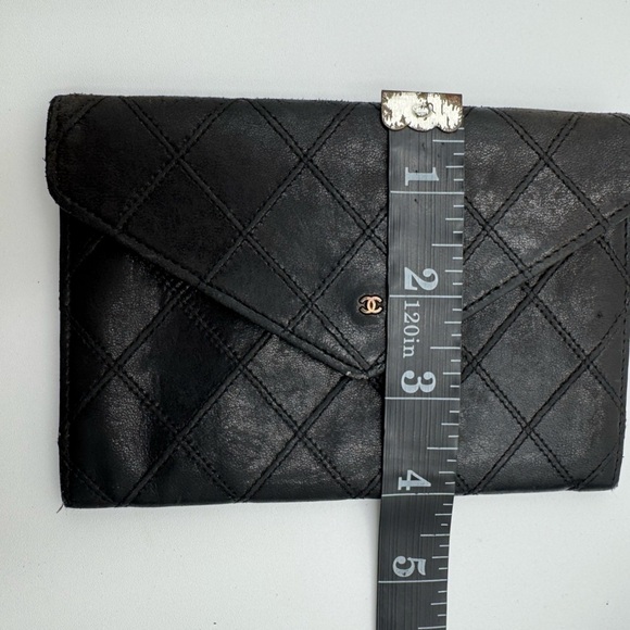 Chanel Vintage  Black Wild Stitch Lambskin Small
Wallet - Picture 13 of 13